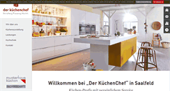 Desktop Screenshot of kuechenchef-saalfeld.de