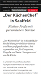 Mobile Screenshot of kuechenchef-saalfeld.de