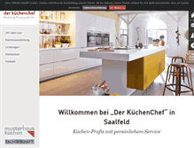 Tablet Screenshot of kuechenchef-saalfeld.de